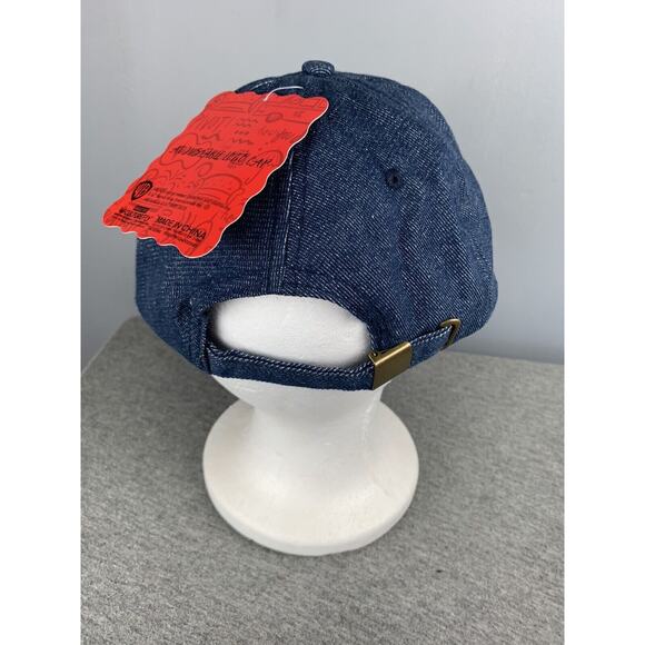 Friends TV Show Logo Blue Denim Strapback Hat Cap Culturefly Adjustable NBC NEW - Picture 5 of 5